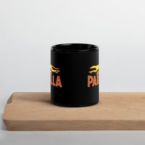 Vintage Moto Parilla Badge on 11oz Mug - Black Gloss