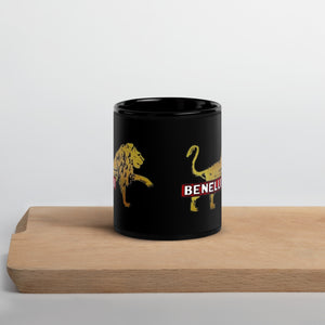 Vintage Benelli Lion logo on Black Mug