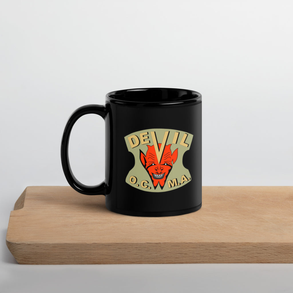 Vintage Devil Moto Badge on 11oz Mug