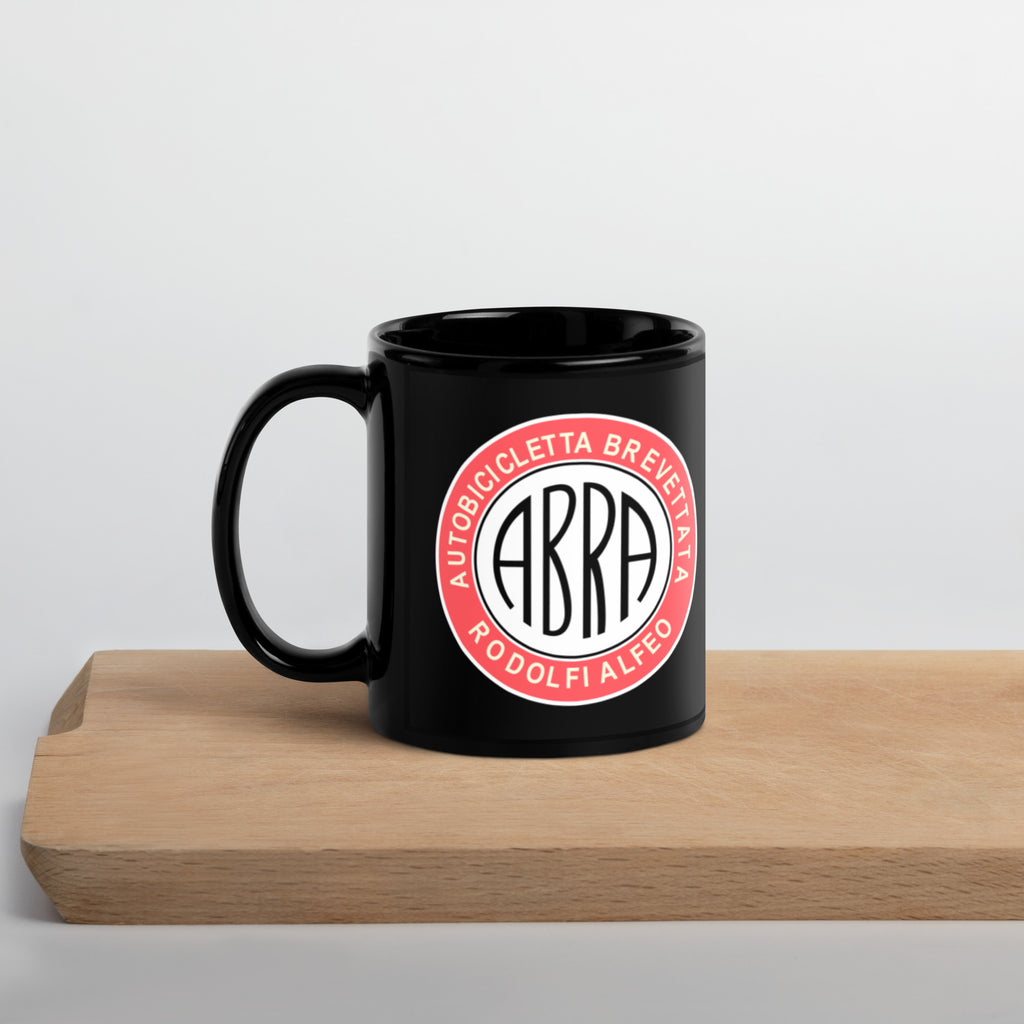 ABRA Moto logo on Black Mug