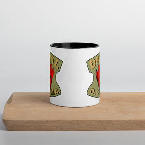 Vintage Devil Moto Badge on 11oz Mug