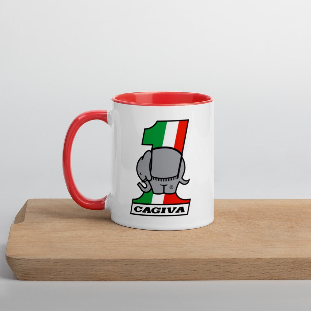 Vintage Cagiva Badge on 11oz mug