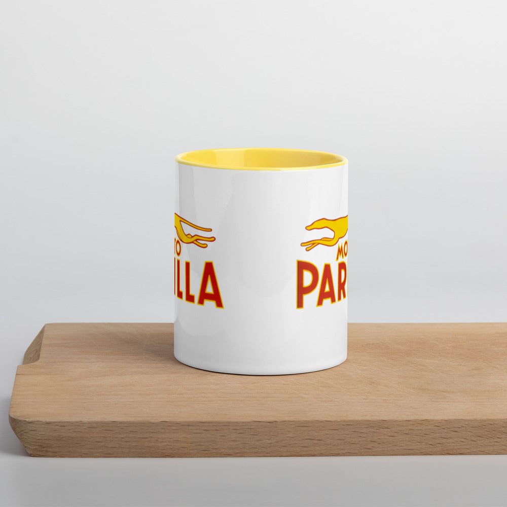 Vintage Moto Parilla Badge on 11oz Mug